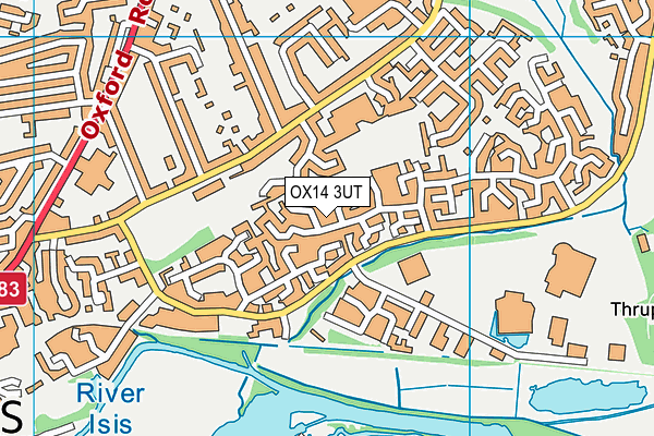 OX14 3UT map - OS VectorMap District (Ordnance Survey)