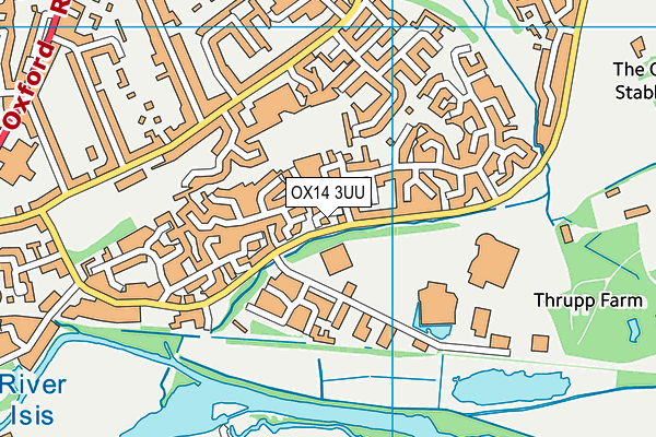 OX14 3UU map - OS VectorMap District (Ordnance Survey)