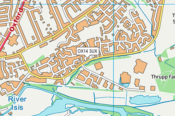 OX14 3UX map - OS VectorMap District (Ordnance Survey)