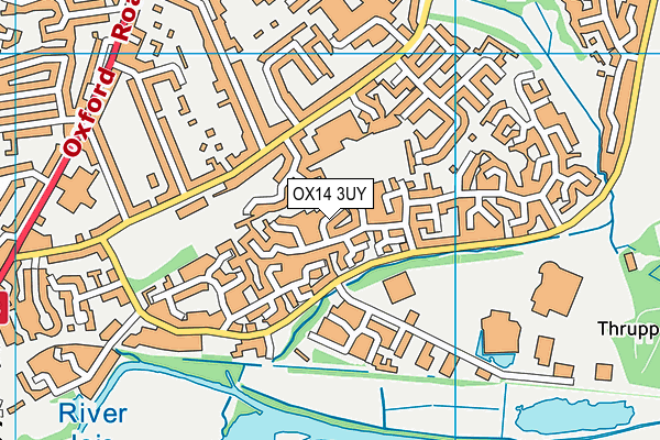 OX14 3UY map - OS VectorMap District (Ordnance Survey)