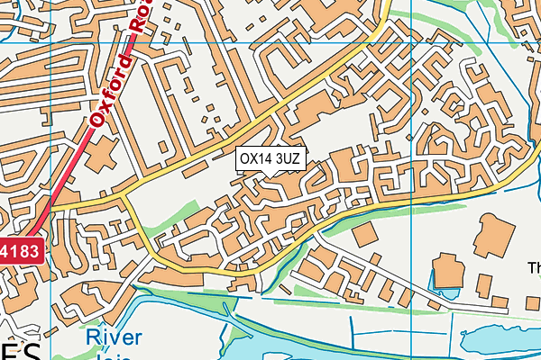 OX14 3UZ map - OS VectorMap District (Ordnance Survey)