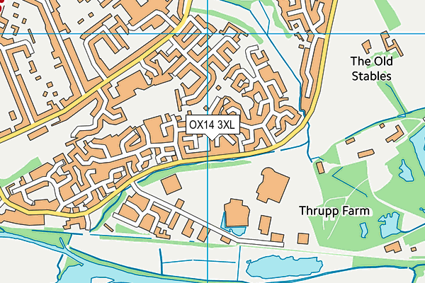 OX14 3XL map - OS VectorMap District (Ordnance Survey)