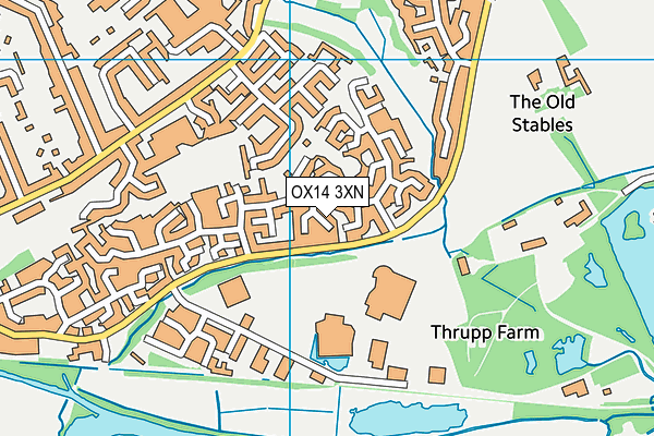 OX14 3XN map - OS VectorMap District (Ordnance Survey)