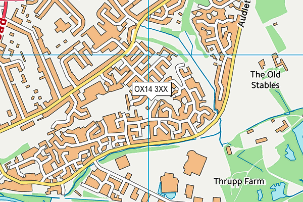 OX14 3XX map - OS VectorMap District (Ordnance Survey)