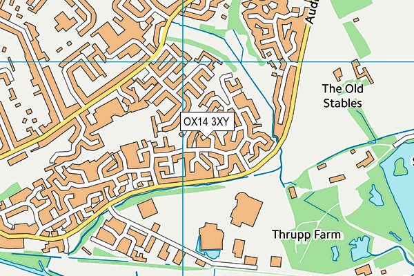 OX14 3XY map - OS VectorMap District (Ordnance Survey)