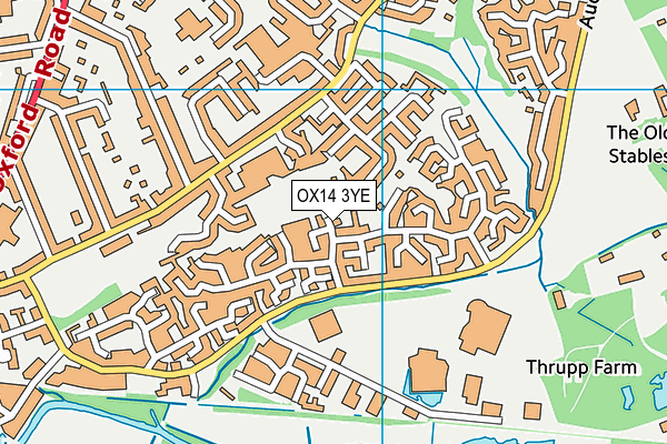 OX14 3YE map - OS VectorMap District (Ordnance Survey)