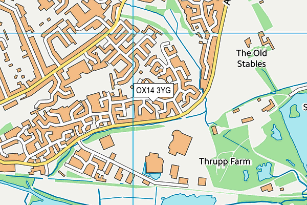 OX14 3YG map - OS VectorMap District (Ordnance Survey)