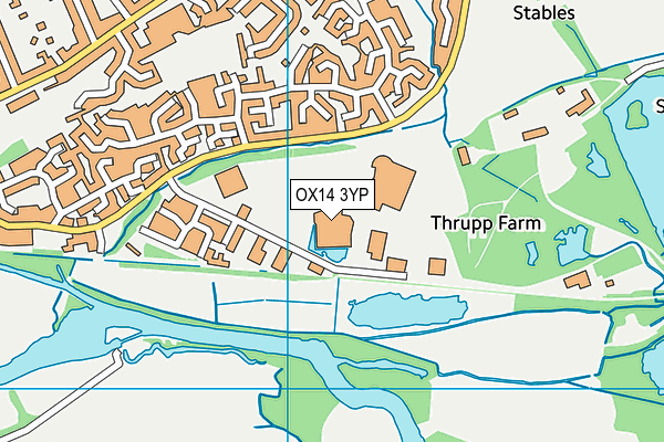 OX14 3YP map - OS VectorMap District (Ordnance Survey)