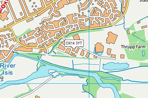 OX14 3YT map - OS VectorMap District (Ordnance Survey)