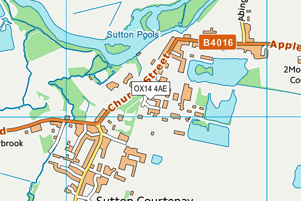 OX14 4AE map - OS VectorMap District (Ordnance Survey)