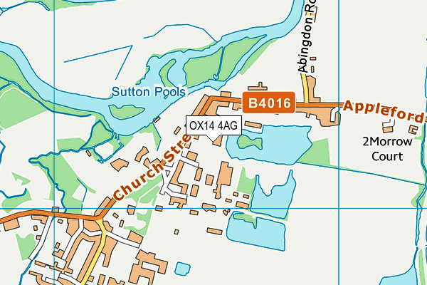 OX14 4AG map - OS VectorMap District (Ordnance Survey)