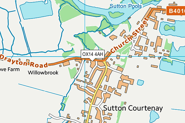 OX14 4AH map - OS VectorMap District (Ordnance Survey)