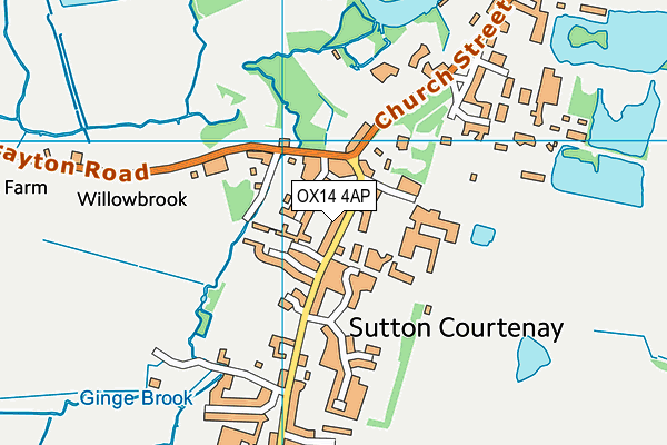 OX14 4AP map - OS VectorMap District (Ordnance Survey)