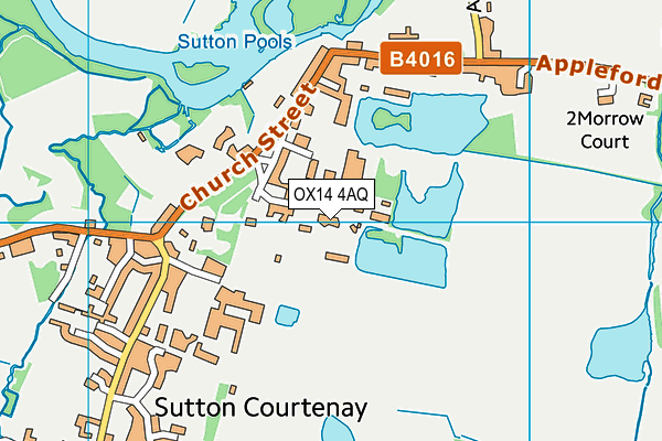 OX14 4AQ map - OS VectorMap District (Ordnance Survey)