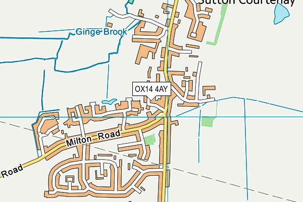 OX14 4AY map - OS VectorMap District (Ordnance Survey)