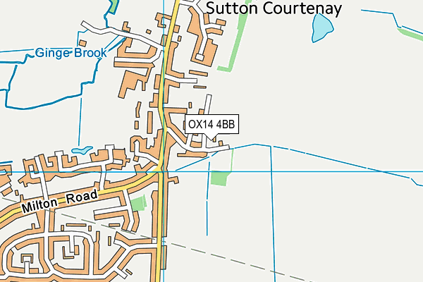 OX14 4BB map - OS VectorMap District (Ordnance Survey)