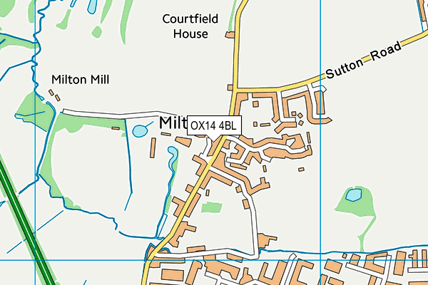 OX14 4BL map - OS VectorMap District (Ordnance Survey)