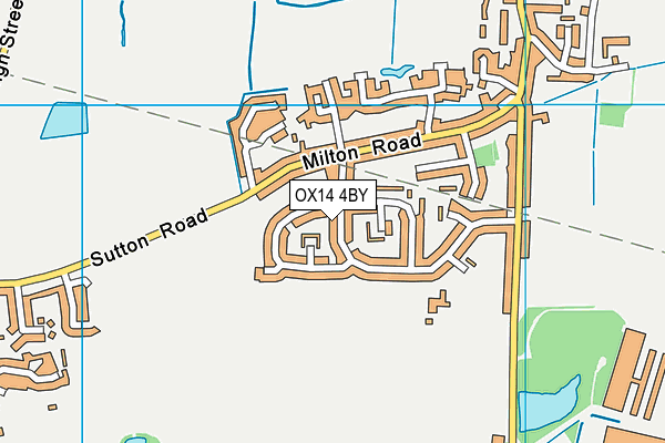 OX14 4BY map - OS VectorMap District (Ordnance Survey)