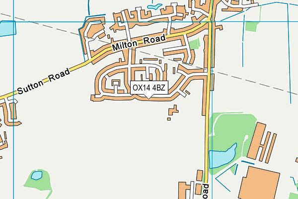 OX14 4BZ map - OS VectorMap District (Ordnance Survey)