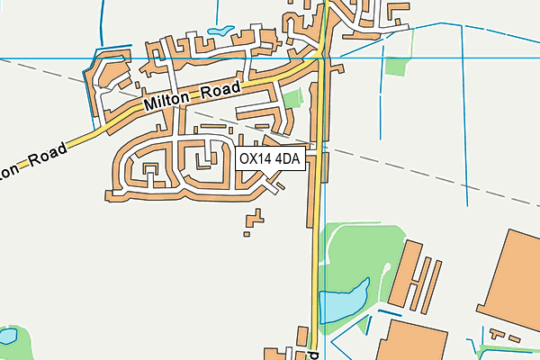 OX14 4DA map - OS VectorMap District (Ordnance Survey)