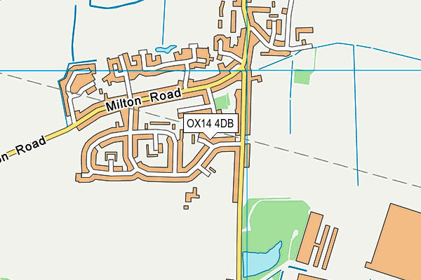 OX14 4DB map - OS VectorMap District (Ordnance Survey)