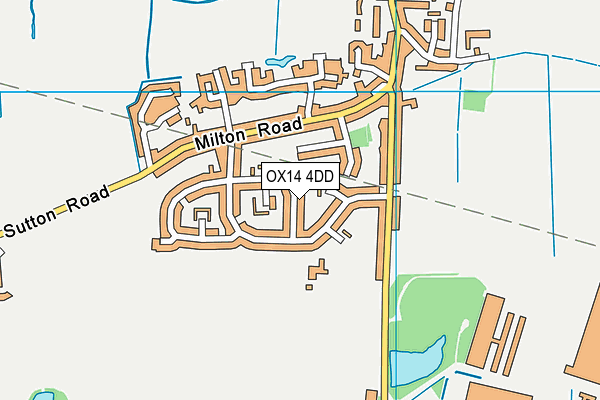 OX14 4DD map - OS VectorMap District (Ordnance Survey)