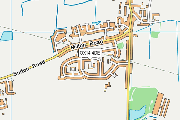 OX14 4DE map - OS VectorMap District (Ordnance Survey)