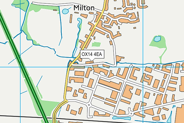 OX14 4EA map - OS VectorMap District (Ordnance Survey)