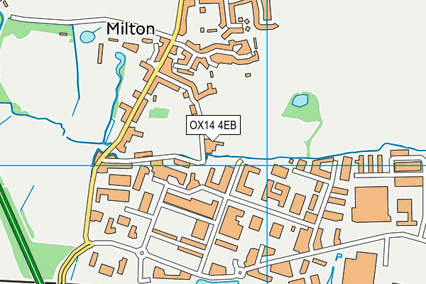 OX14 4EB map - OS VectorMap District (Ordnance Survey)