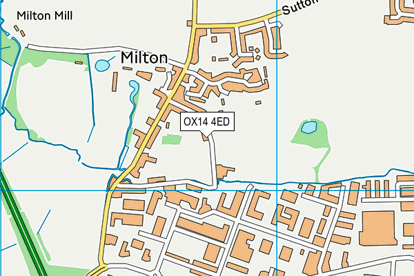 OX14 4ED map - OS VectorMap District (Ordnance Survey)