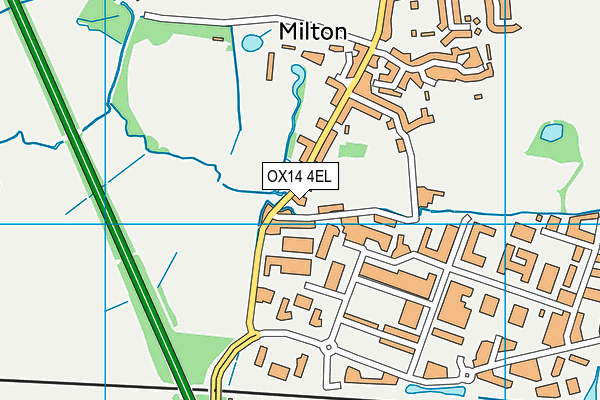 OX14 4EL map - OS VectorMap District (Ordnance Survey)