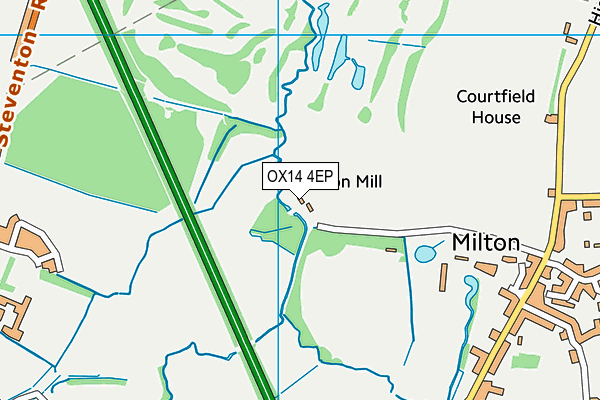 OX14 4EP map - OS VectorMap District (Ordnance Survey)