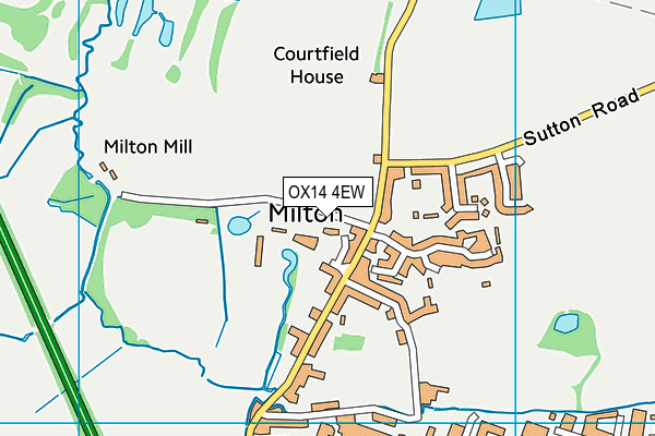 OX14 4EW map - OS VectorMap District (Ordnance Survey)