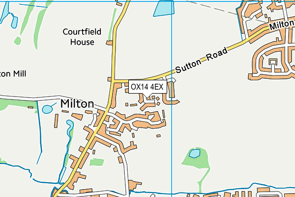 OX14 4EX map - OS VectorMap District (Ordnance Survey)