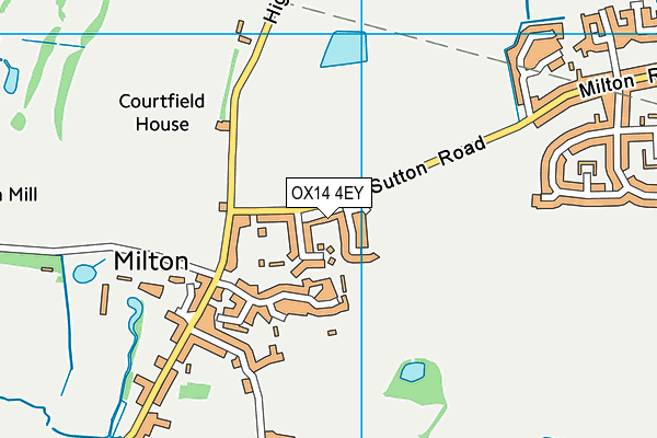 OX14 4EY map - OS VectorMap District (Ordnance Survey)