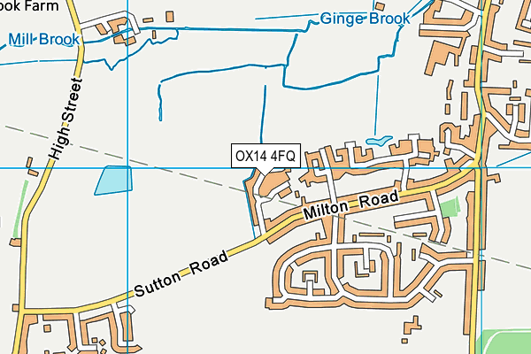 OX14 4FQ map - OS VectorMap District (Ordnance Survey)