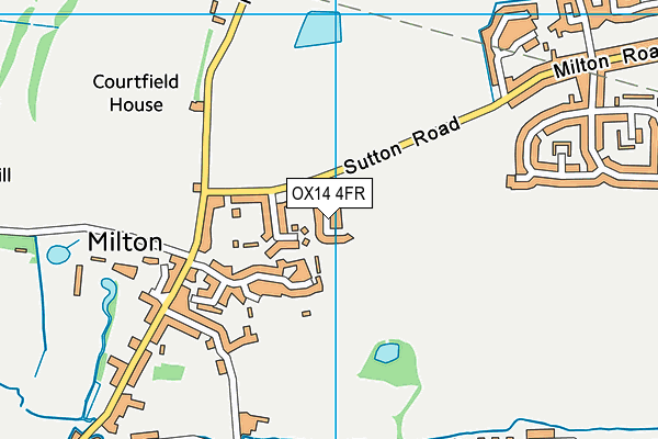 OX14 4FR map - OS VectorMap District (Ordnance Survey)