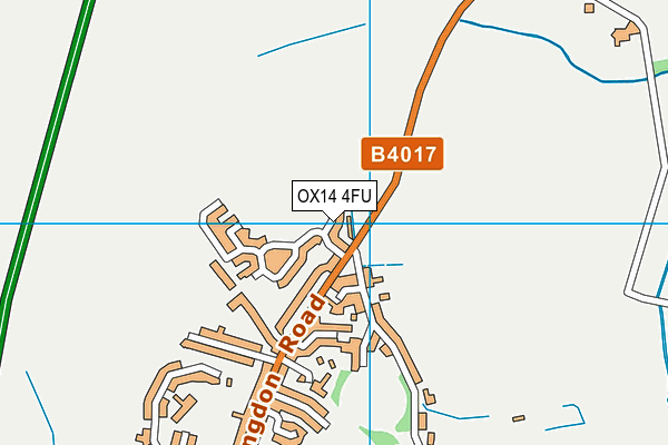 OX14 4FU map - OS VectorMap District (Ordnance Survey)