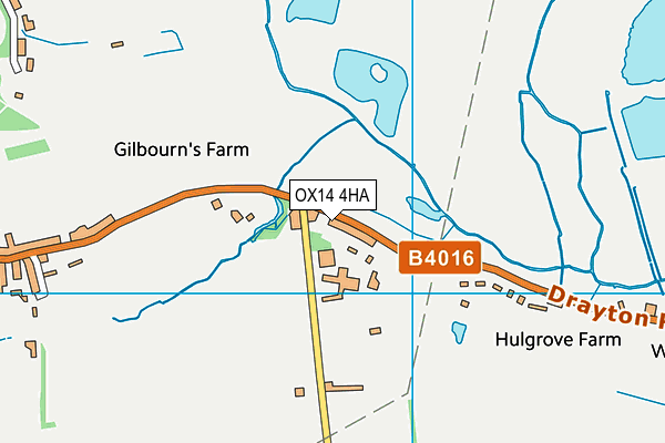 OX14 4HA map - OS VectorMap District (Ordnance Survey)