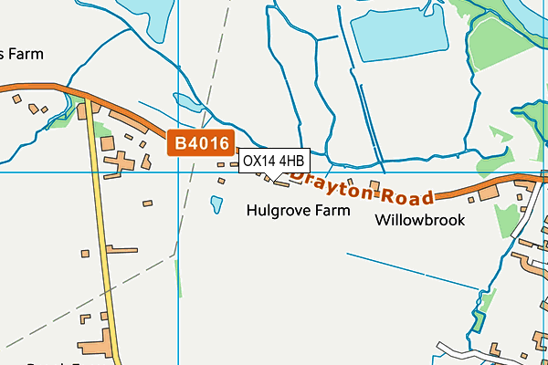 OX14 4HB map - OS VectorMap District (Ordnance Survey)