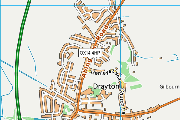 OX14 4HP map - OS VectorMap District (Ordnance Survey)