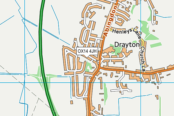 OX14 4JH map - OS VectorMap District (Ordnance Survey)