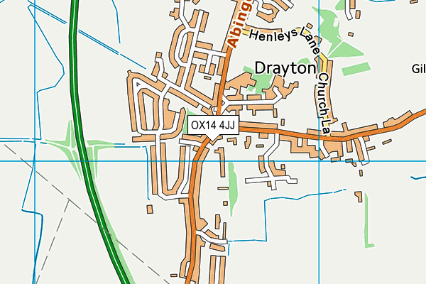 OX14 4JJ map - OS VectorMap District (Ordnance Survey)