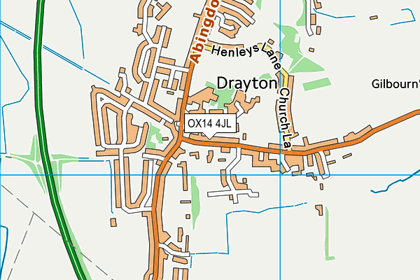 OX14 4JL map - OS VectorMap District (Ordnance Survey)