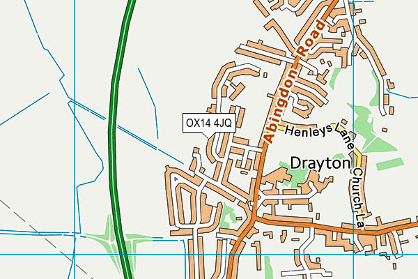 OX14 4JQ map - OS VectorMap District (Ordnance Survey)
