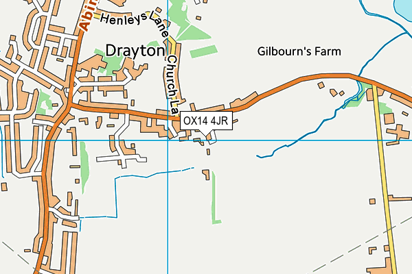 OX14 4JR map - OS VectorMap District (Ordnance Survey)