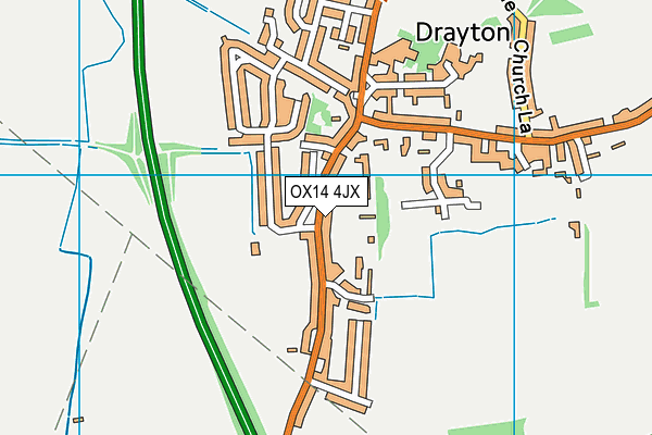 OX14 4JX map - OS VectorMap District (Ordnance Survey)