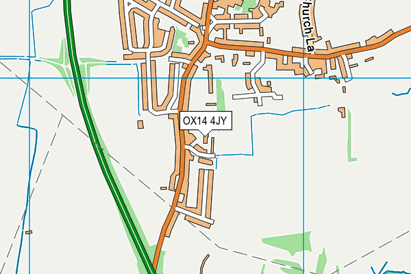 OX14 4JY map - OS VectorMap District (Ordnance Survey)