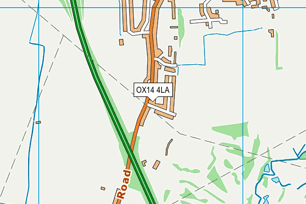 OX14 4LA map - OS VectorMap District (Ordnance Survey)
