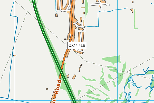 OX14 4LB map - OS VectorMap District (Ordnance Survey)